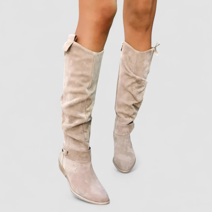 Adeliza | Slouch Knee-High Riding Boots