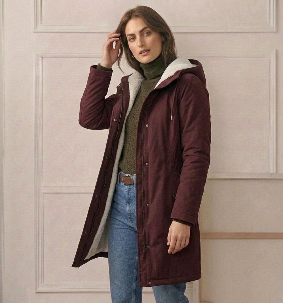 Marjorie | Cozy Hooded Weatherproof Coat