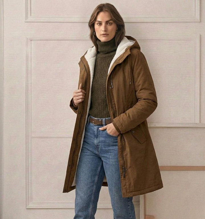 Marjorie | Cozy Hooded Weatherproof Coat