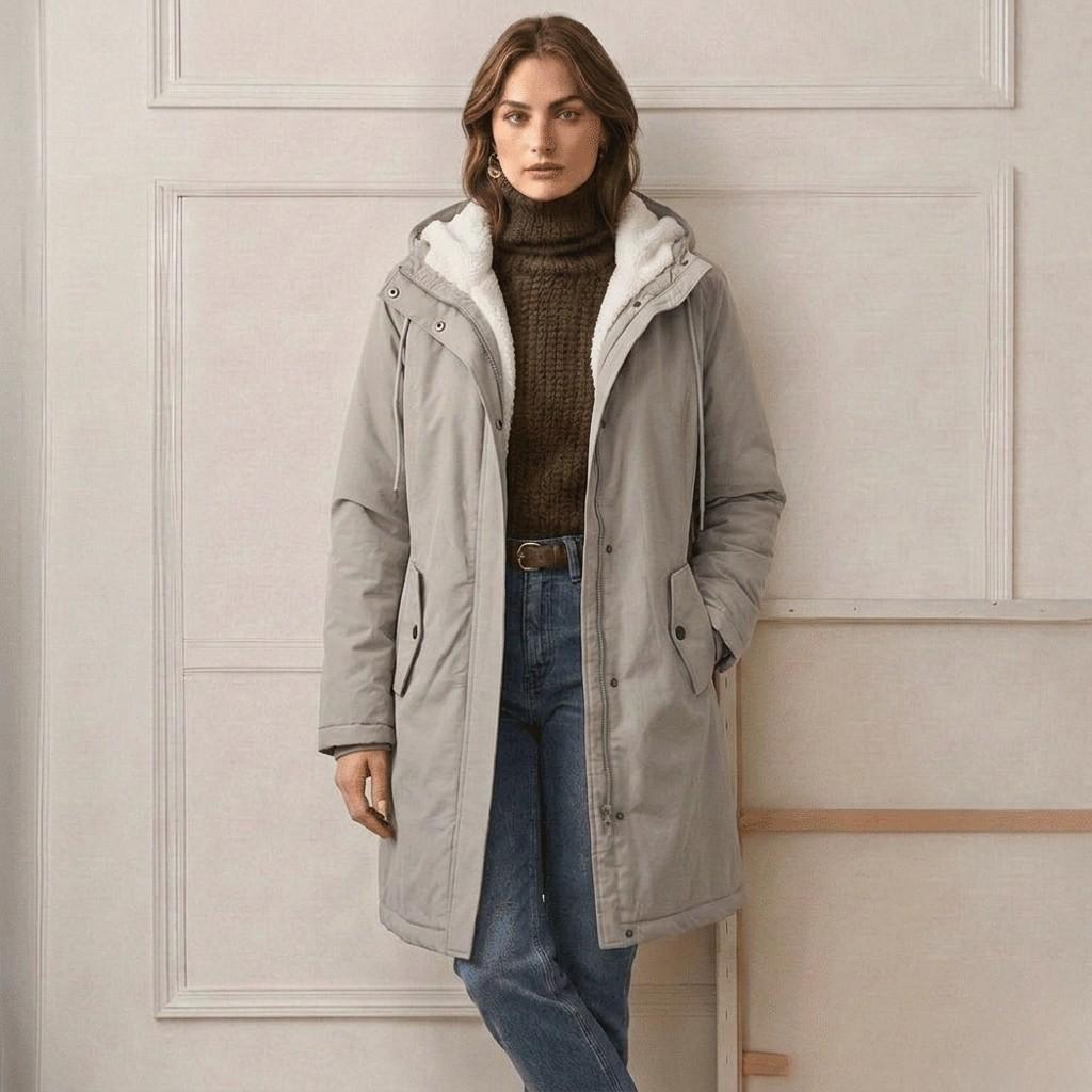 Marjorie | Cozy Hooded Weatherproof Coat