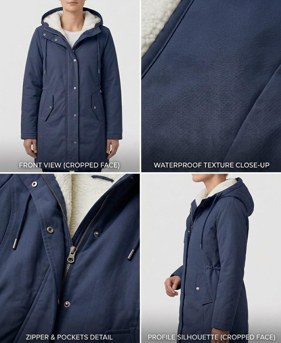 Marjorie | Cozy Hooded Weatherproof Coat