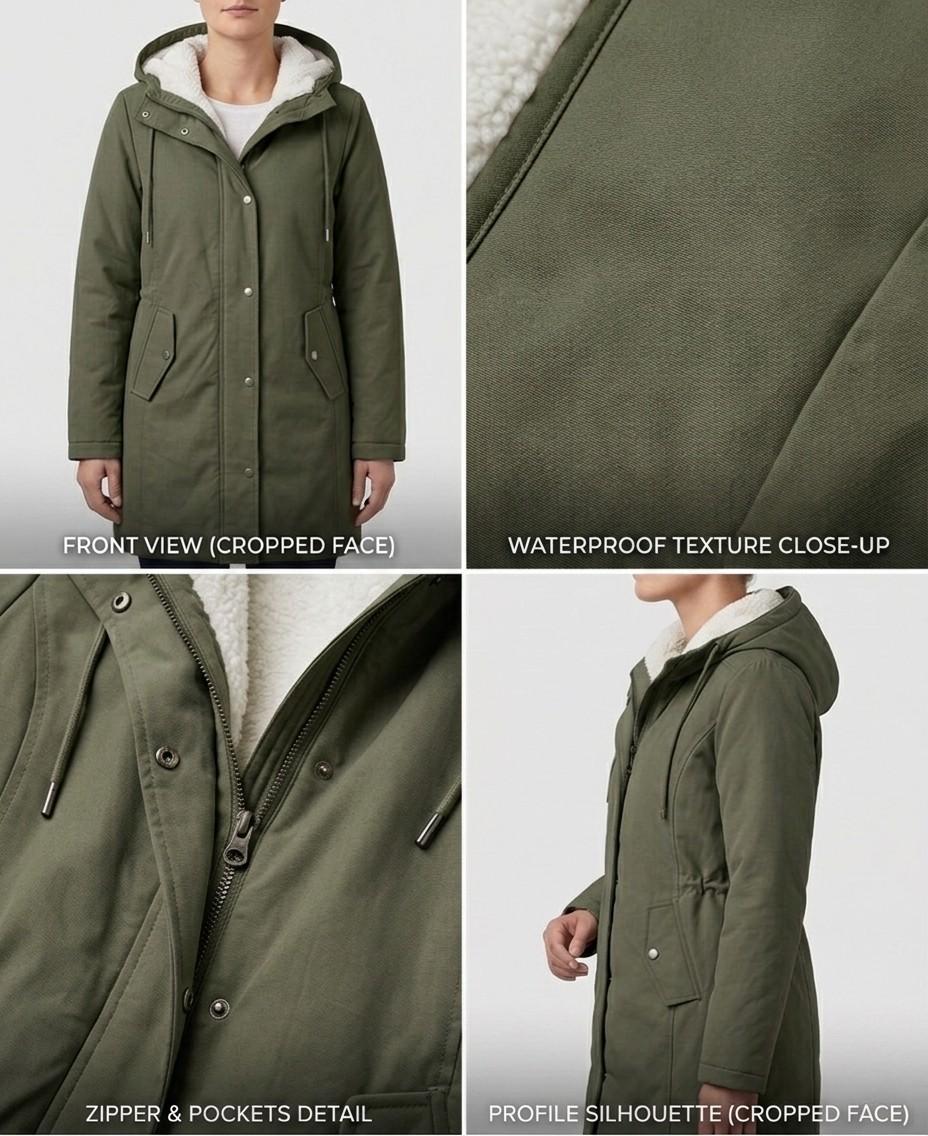 Marjorie | Cozy Hooded Weatherproof Coat