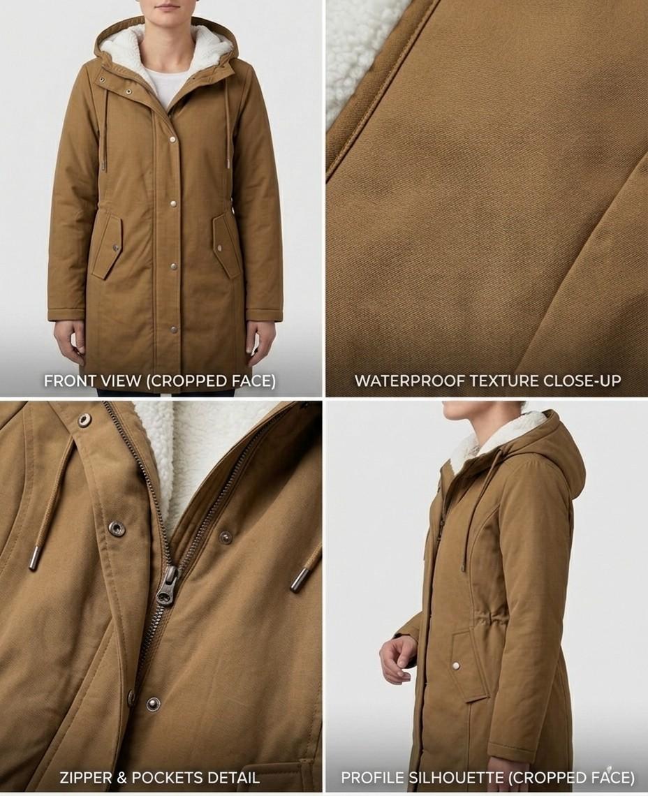 Marjorie | Cozy Hooded Weatherproof Coat