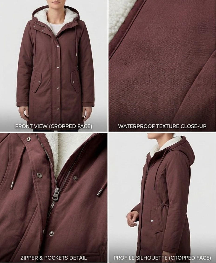 Marjorie | Cozy Hooded Weatherproof Coat