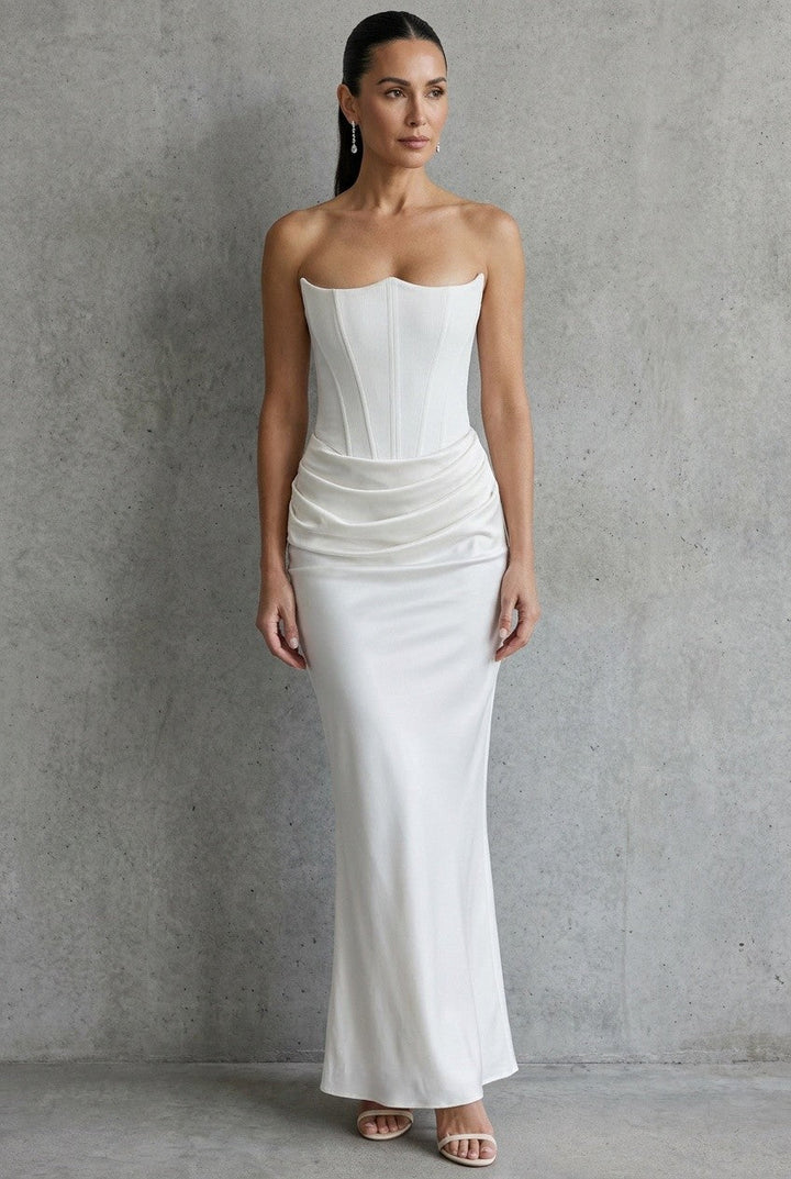 Clarisse | Women's Sleek Tailored Midi Dress Evening Occasion Wear
