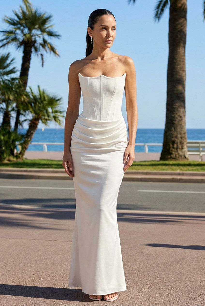 Clarisse | Women's Sleek Tailored Midi Dress Evening Occasion Wear